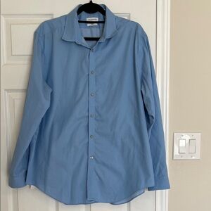 Calvin Klein Light Blue Casual Button Down Shirt